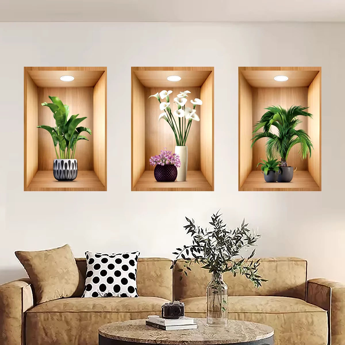 Pack de 3 Stickers Muraux 3D - Une Décoration Qui Fait la Différence !