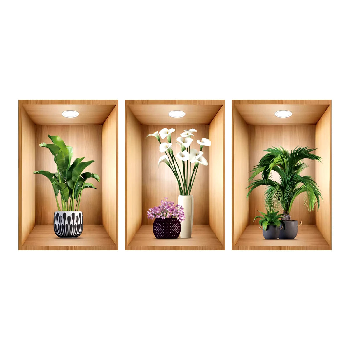 Pack de 3 Stickers Muraux 3D - Une Décoration Qui Fait la Différence !
