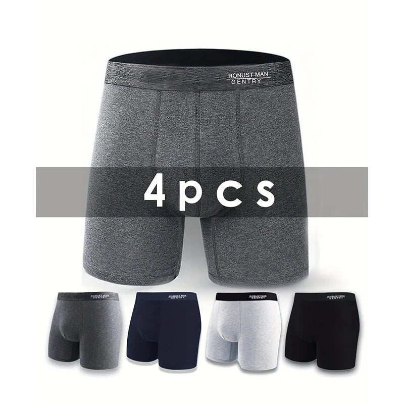Boxers Respirants 95% cotton – Pack de 4 Pour Hommes