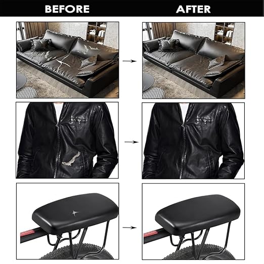 Kit de Réparation en Cuir - Patchs Adhesifs Pratiques