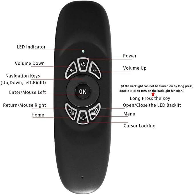 Télécommande Universelle Sans Fil - Clavier Intégré & Rétroéclairage