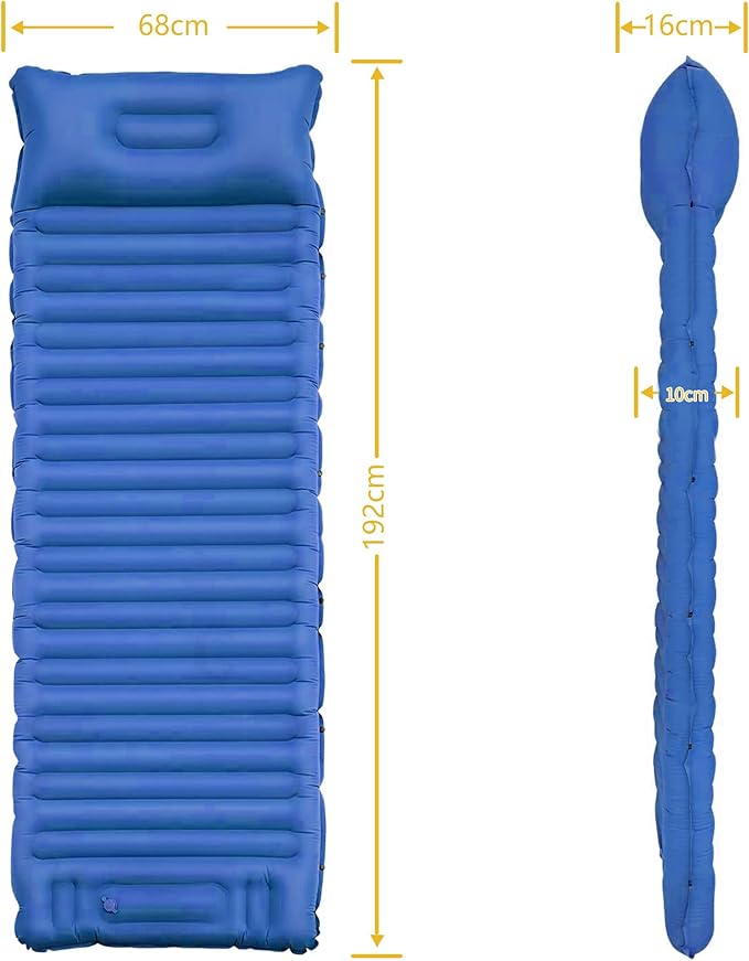 Matelas Gonflable Ultra Léger – Dormez Confortablement Partout 🌄🛌