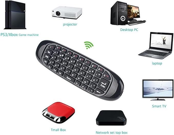 Télécommande Universelle Sans Fil - Clavier Intégré & Rétroéclairage