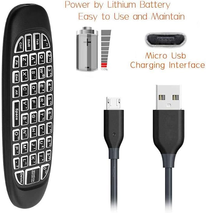 Télécommande Universelle Sans Fil - Clavier Intégré & Rétroéclairage