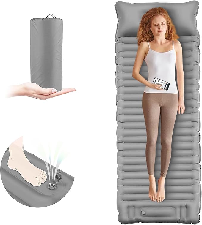 Matelas Gonflable Ultra Léger – Dormez Confortablement Partout 🌄🛌