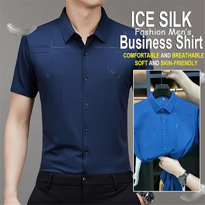 Chemise Homme en Soie Glacée Respirante