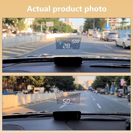 Digital speed projector for car