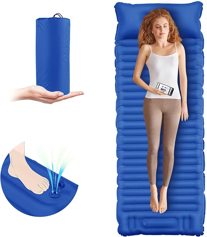 Matelas Gonflable Ultra Léger – Dormez Confortablement Partout 🌄🛌
