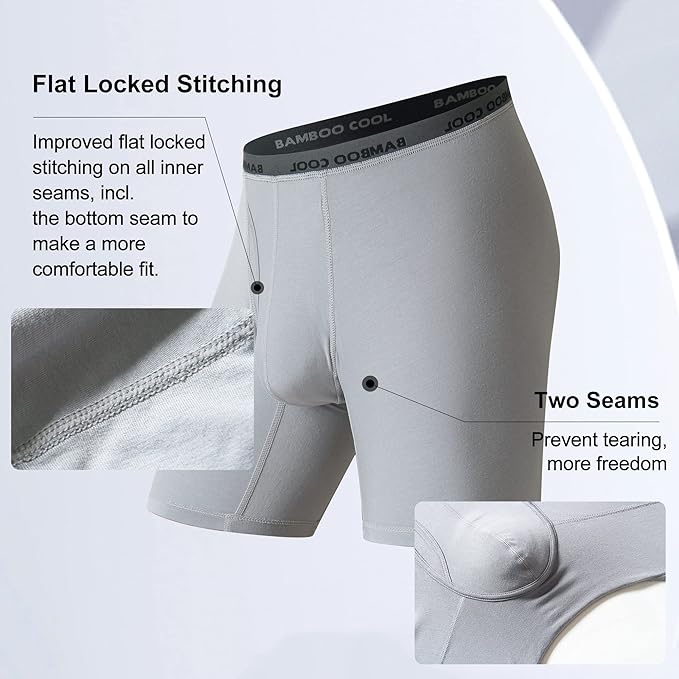 Boxers Ultra-Confort Respirants – Pack de 4 Pour Hommes