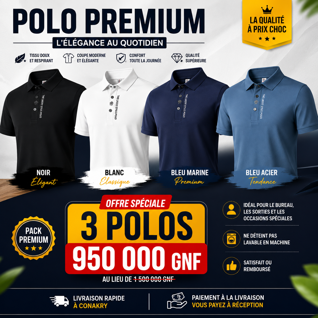 Polo Luxe Léger Quotidien