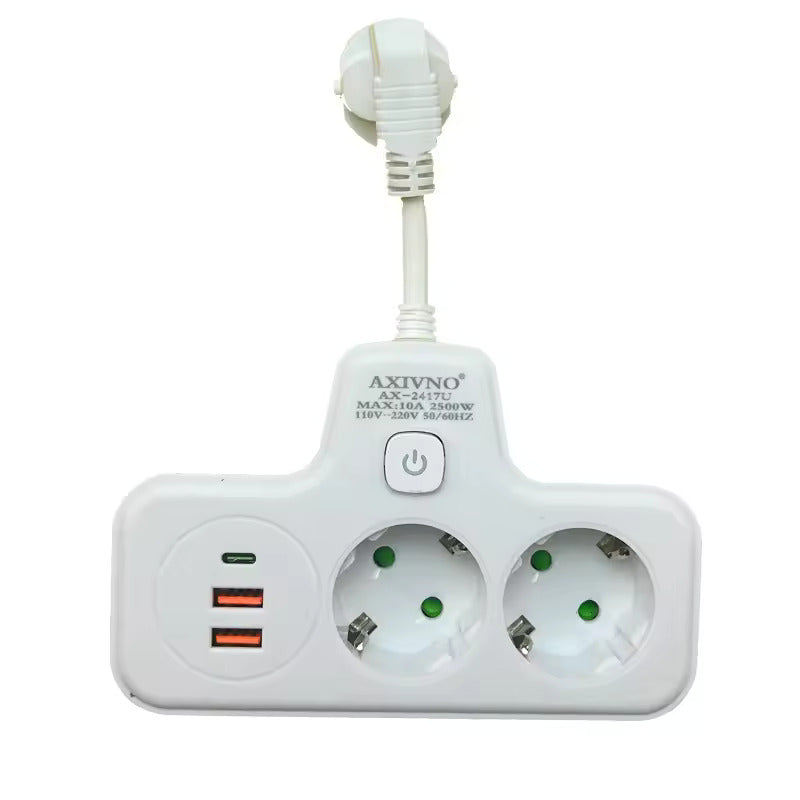 Multiprise Murale 5 en 1 avec USB et Type C