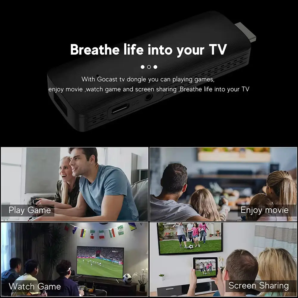 Pack Magique : Clé HDMI TV Android 4K Tout Inclus