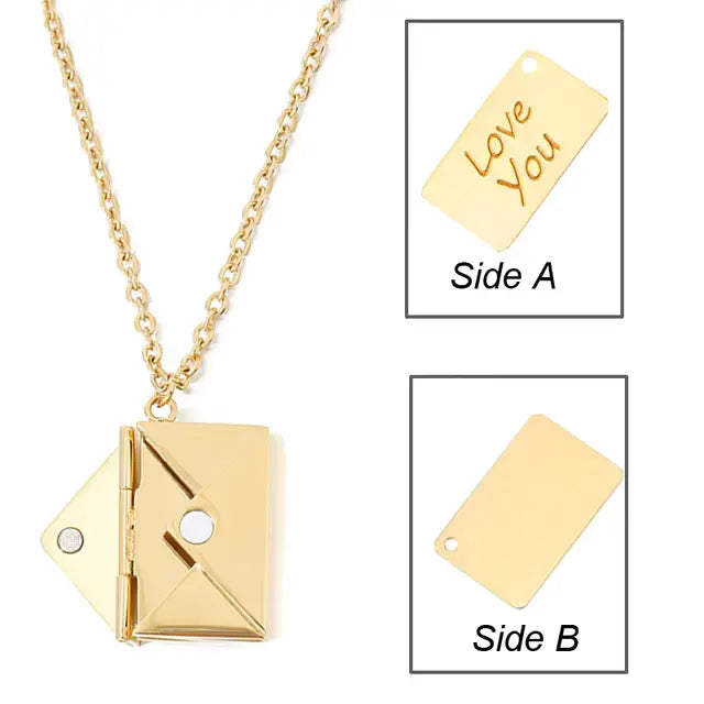 Collier Amour Secret en Acier