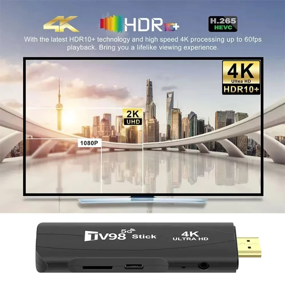 Pack Magique : Clé HDMI TV Android 4K Tout Inclus