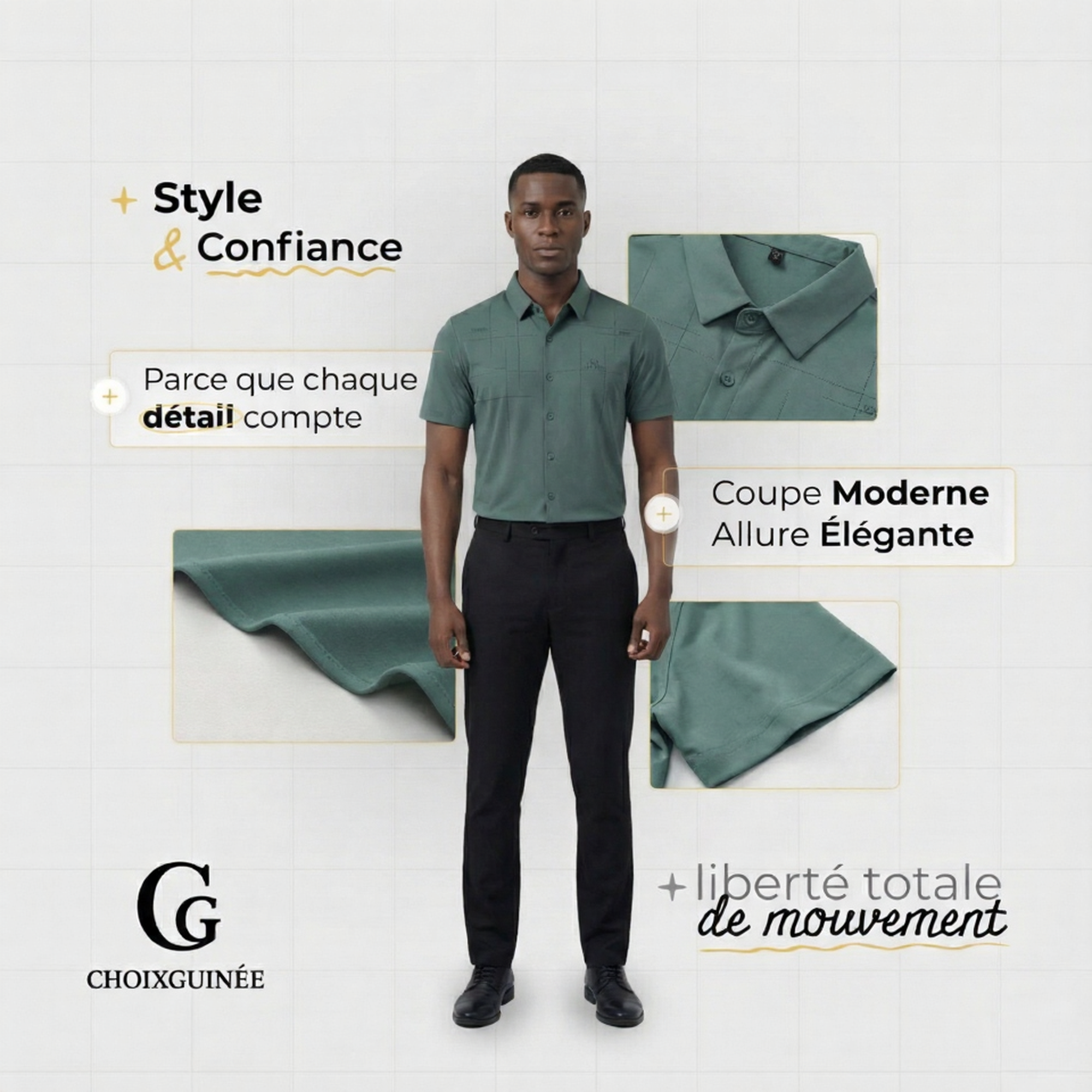 Chemise Homme en Soie Glacée Respirante