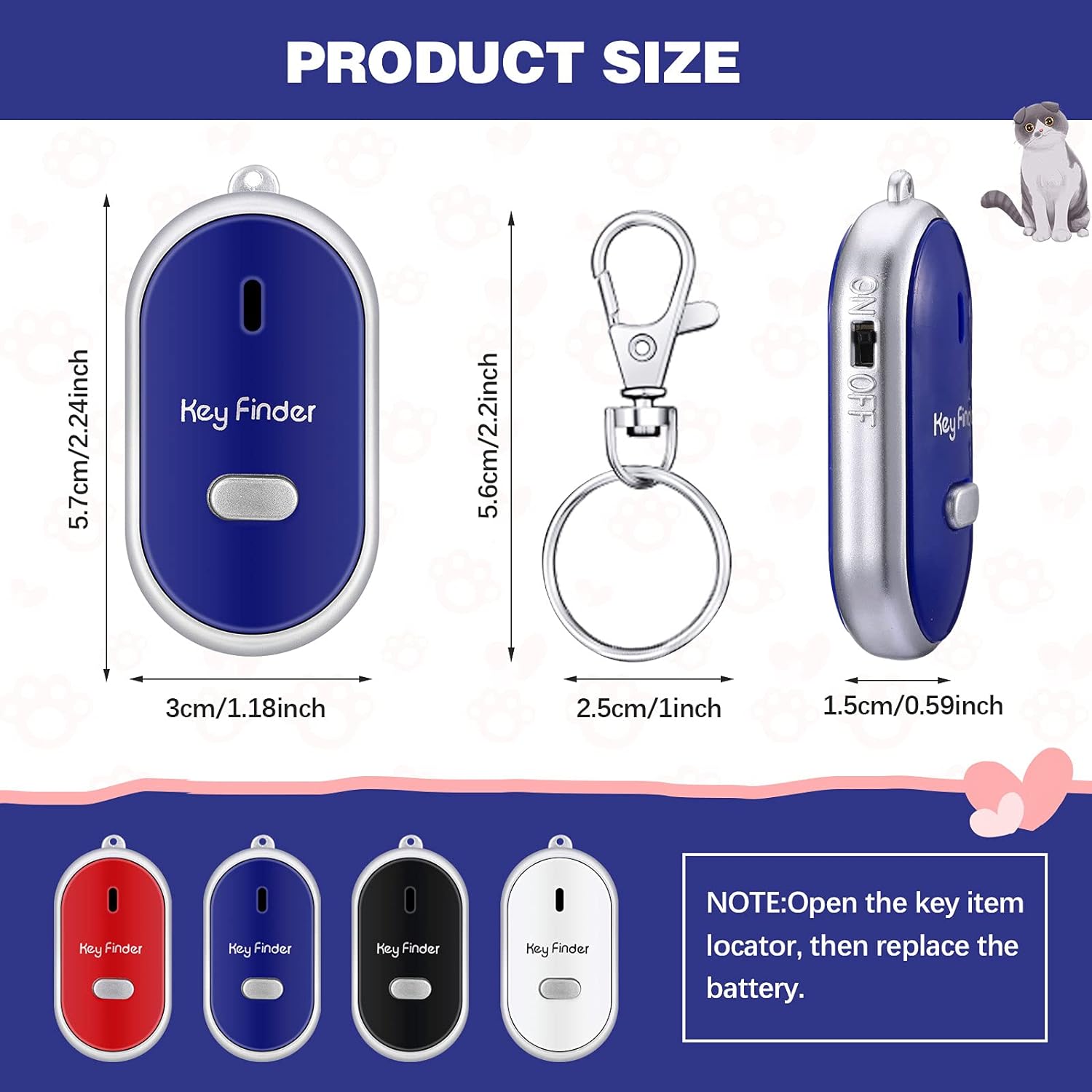 Localisateur de Clés Intelligent LED - Pack de 4 - ChoixGuinee