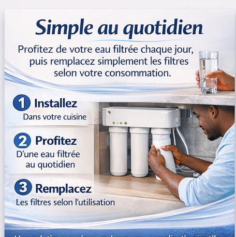 Système de Filtration d’Eau Premium pour Cuisine – Eau Pure, Économies Durables