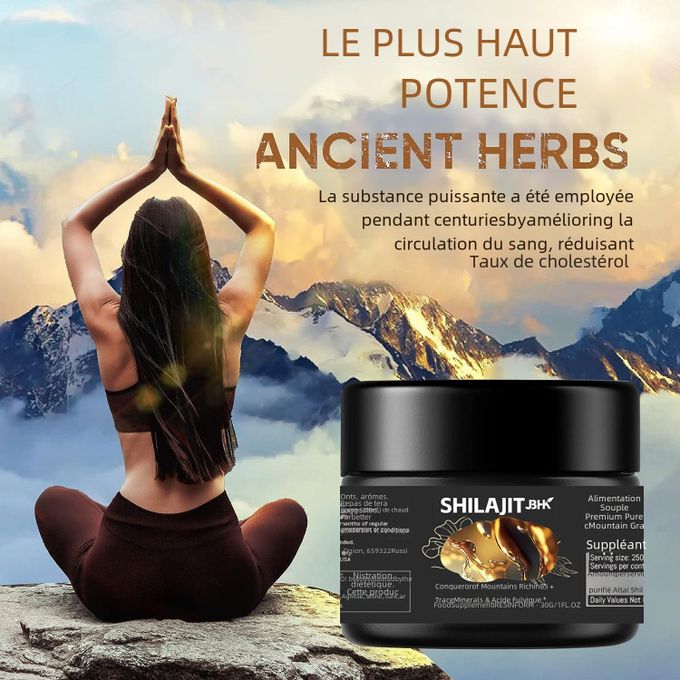 2 pots de Shilajit Himalayen 100% Pur – Résine Naturelle pour Booster l’Énergie, la Libido et l’Immunité