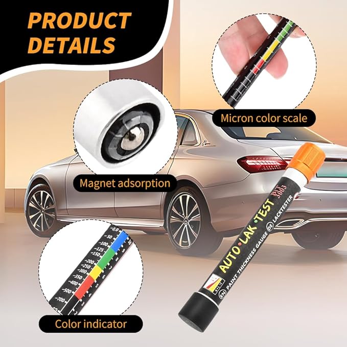 Jauge Magnétique Professionnelle pour Vérification de Carrosserie – Détection Facile des Retouches