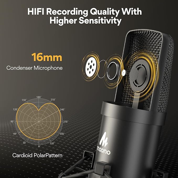 Microphone à Condensateur USB