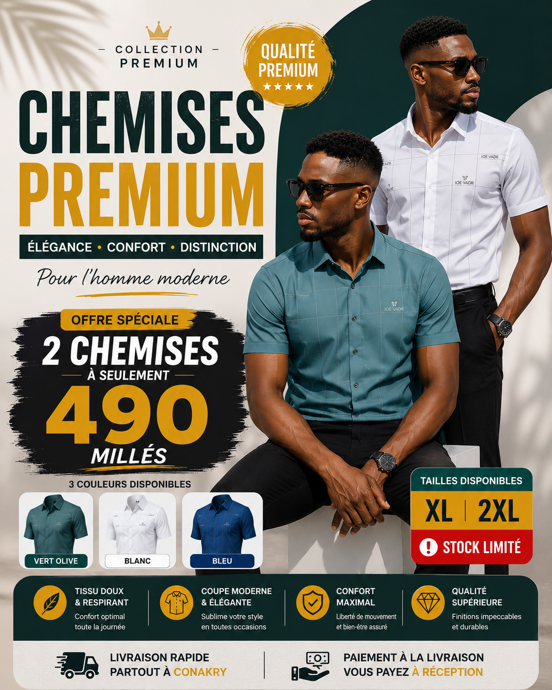 Chemise Premium | Élégance Sans Chaleur